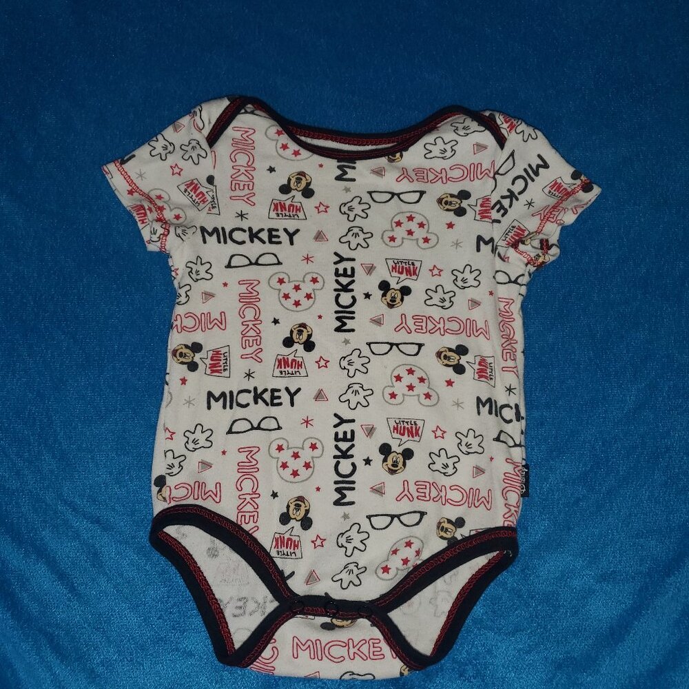 Baby 1 Disney Baby Onesie - 6/9M - Mickey Mouse Print